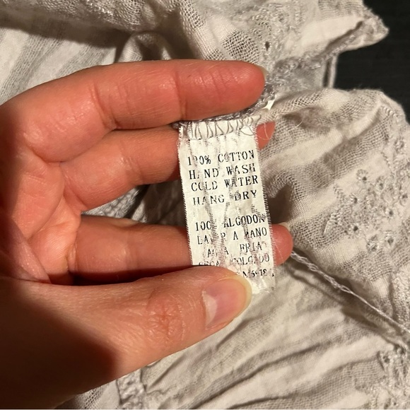 Mariaretto Tunic Top Mini Dress Sheer Layered Ruffles Lagenlook Cottage Core L - Picture 8 of 9